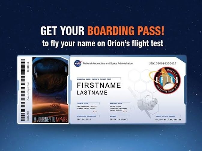 Send Your Name on NASA’s…