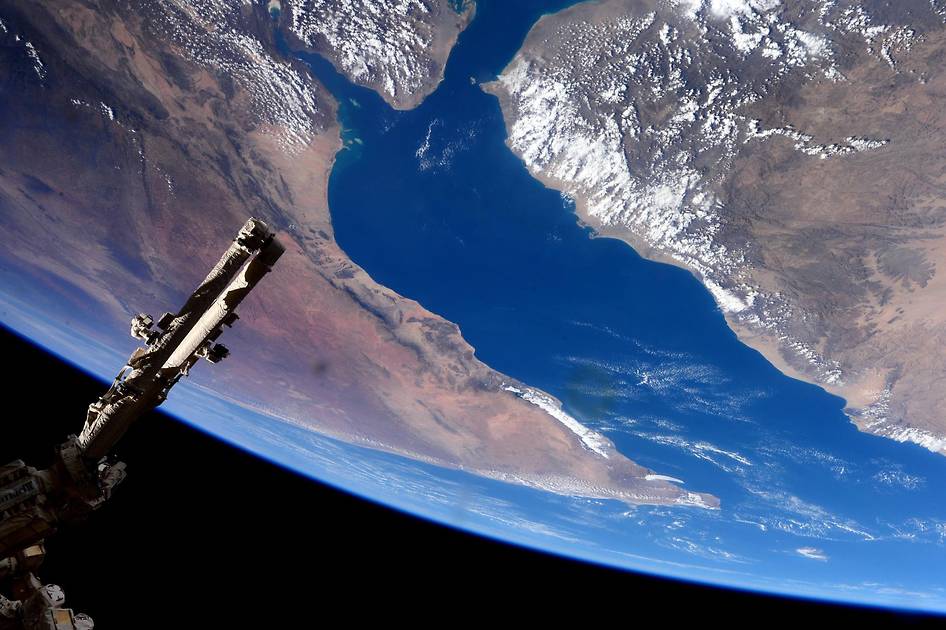 Space Station Flyover of Gulf of Aden and Horn of Africa