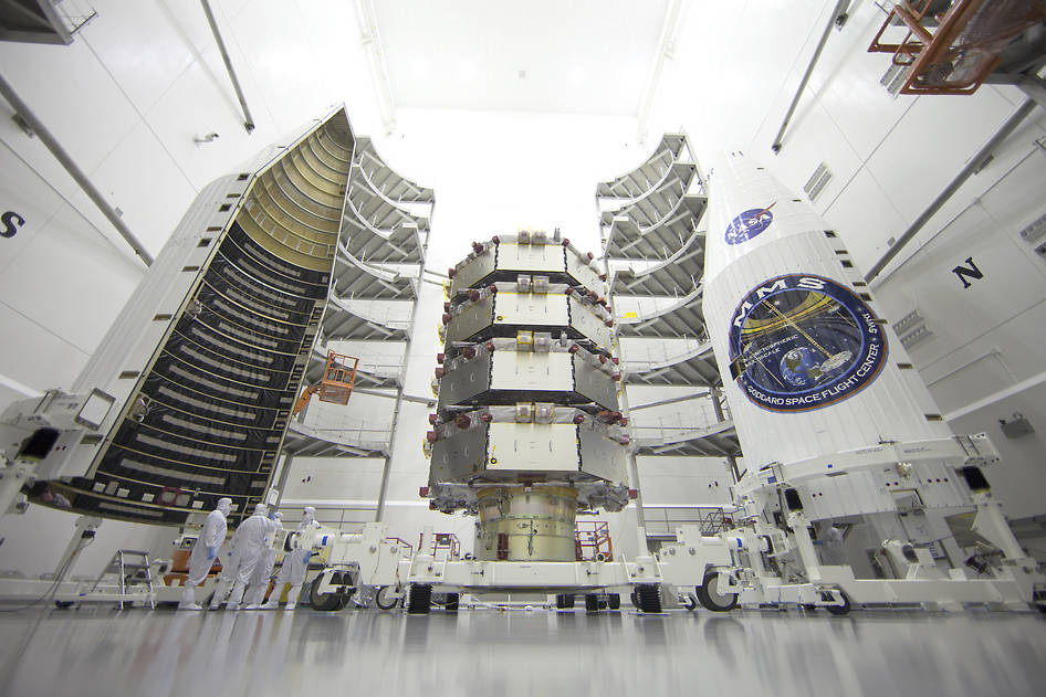Magnetospheric Multiscale Observatories Processed for Launch