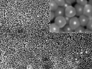 Alcohol free zone in nanoparticles