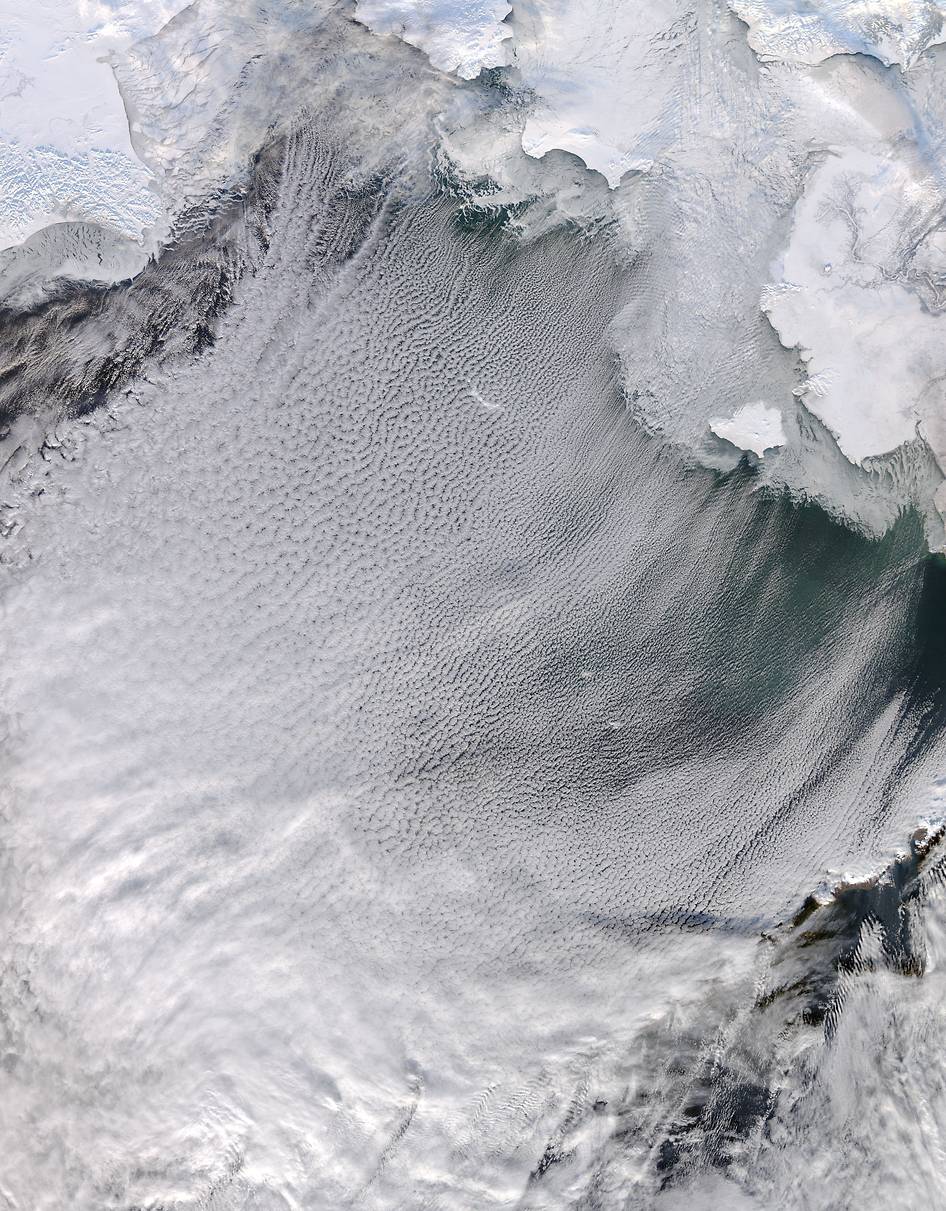 Cloud Streets in the Bering Sea