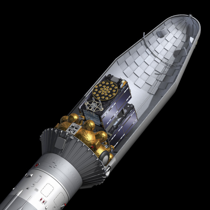 Soyuz fairing carrying Galileo satellites node full image 2