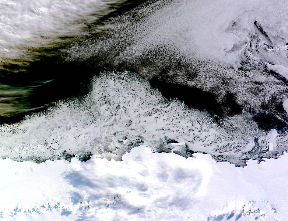 Sea Ice Off East Antarctica’s Princess Astrid Coast