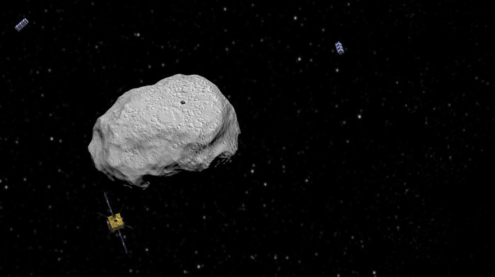 Asteroid impact mission spacecraft