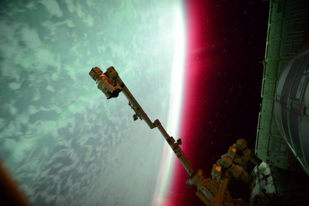 Lights of an Aurora From the International Space Station