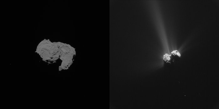 Comet on 6 August 2014 and 6 August 2015 node full image 2