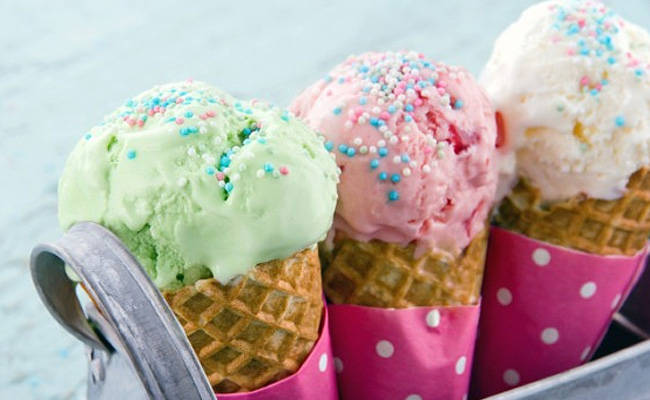 A cone full melt-resistant ice-cream