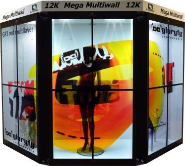 One of the worlds largest transparent video walls now available from WG Electronics and Userful