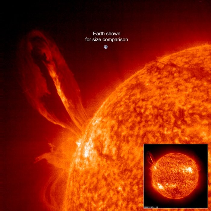 Solar eruption larger than Earth node full image 2