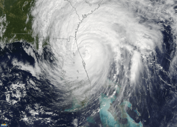 Hurricane Matthew Terra MODIS True Color Image 20161007 10am EDT