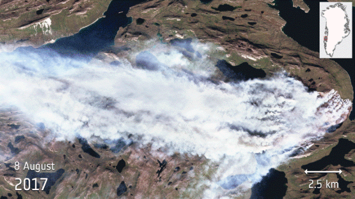 Greenland Wildfire