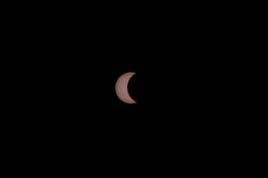 Partial eclipse from Kourou node full image 2