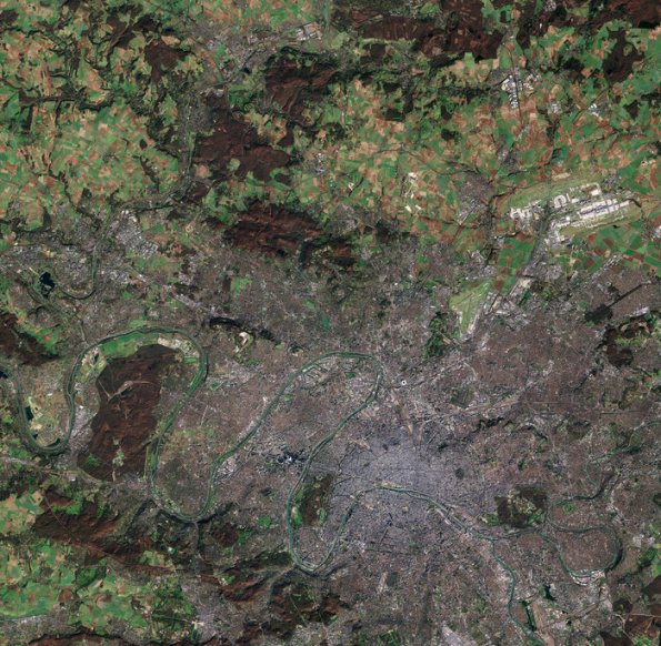 Image of Paris captured by Sentinel 2A node full image 2