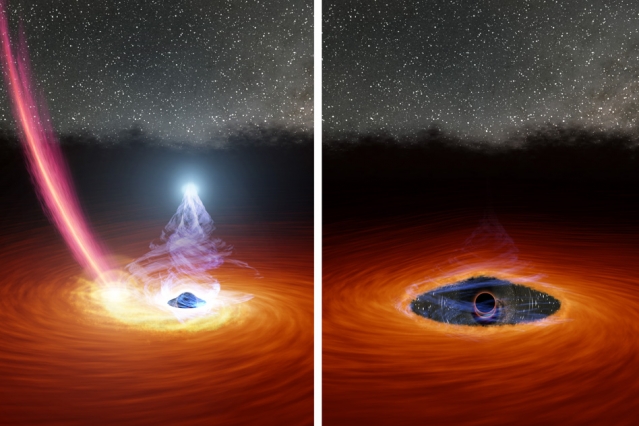 In a first, astronomers watch a black hole’s corona disappear, then reappear