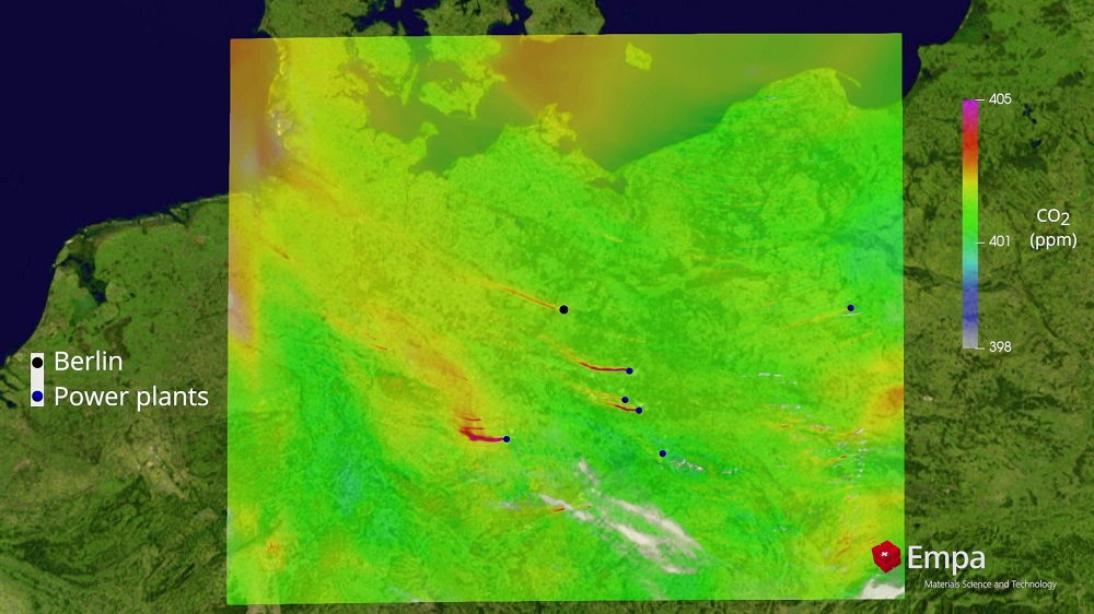 Simulated data showing carbondioxide plumes pillars