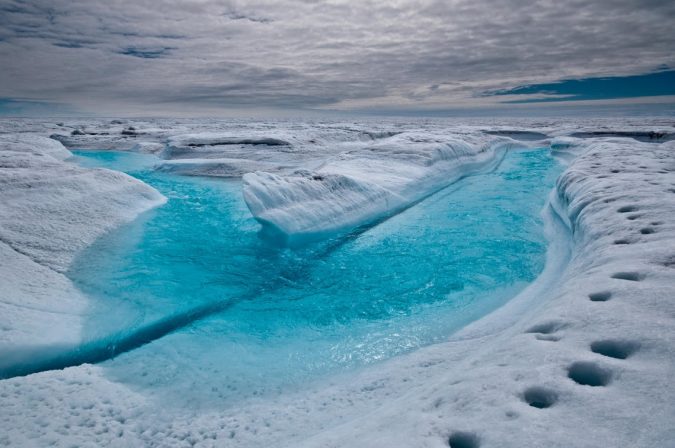 melt stream greenland