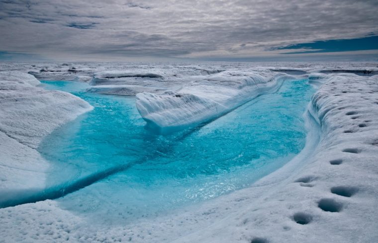 melt stream greenland