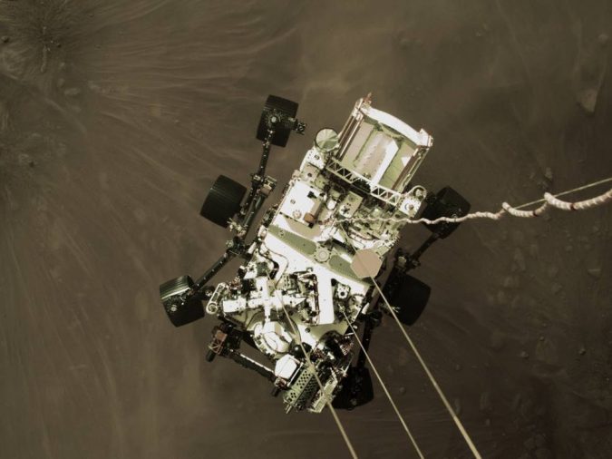 robot landing on mars revoscience