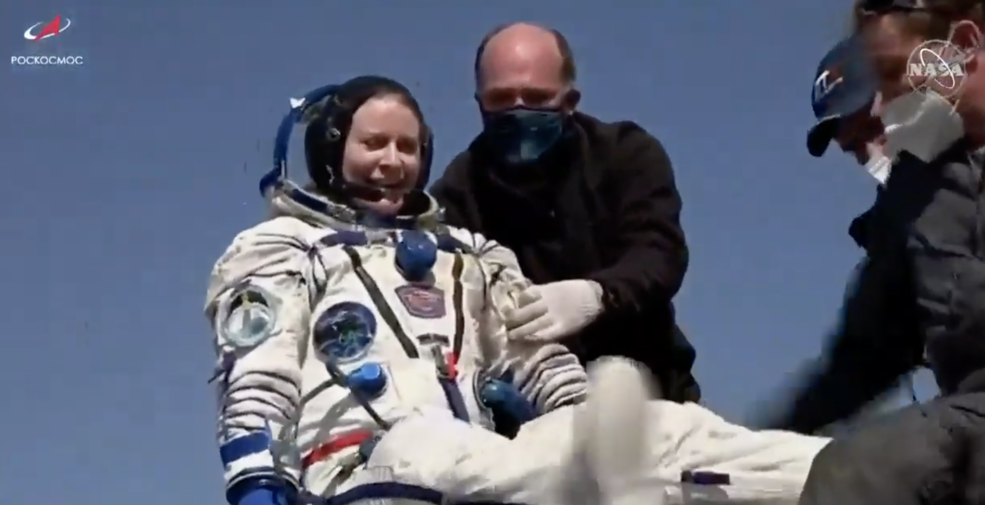 Astronaut Kate Rubins, Crewmates Return…