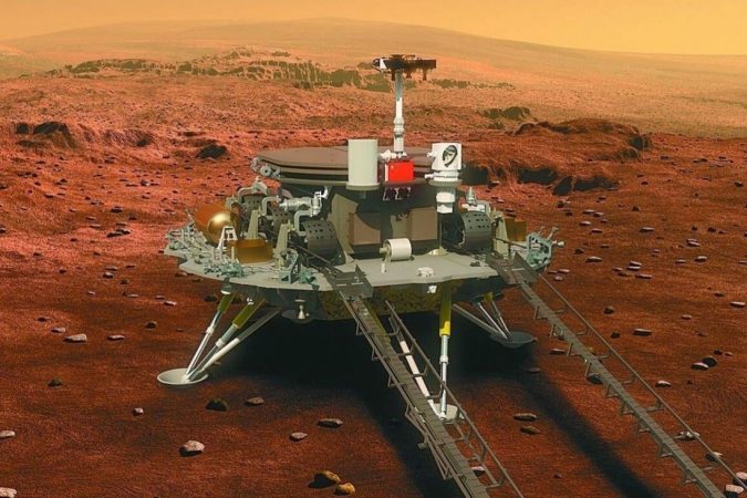 China's Zhu Rong rover successfully landed on Mars 2 zhu rong rover