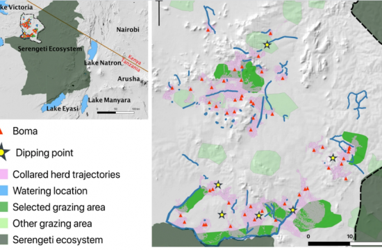 Map of the study area in northern Tanzania