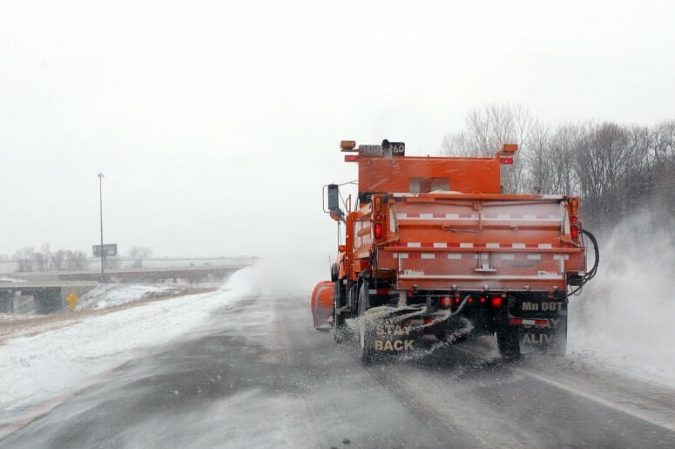 When snow and ice melt road salt goes with them