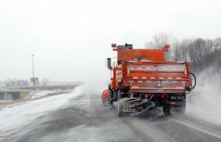 When snow and ice melt road salt goes with them