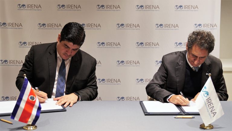 IRENA and Costa Rica Sign Partnership to Advance National Decarbonisation Plan