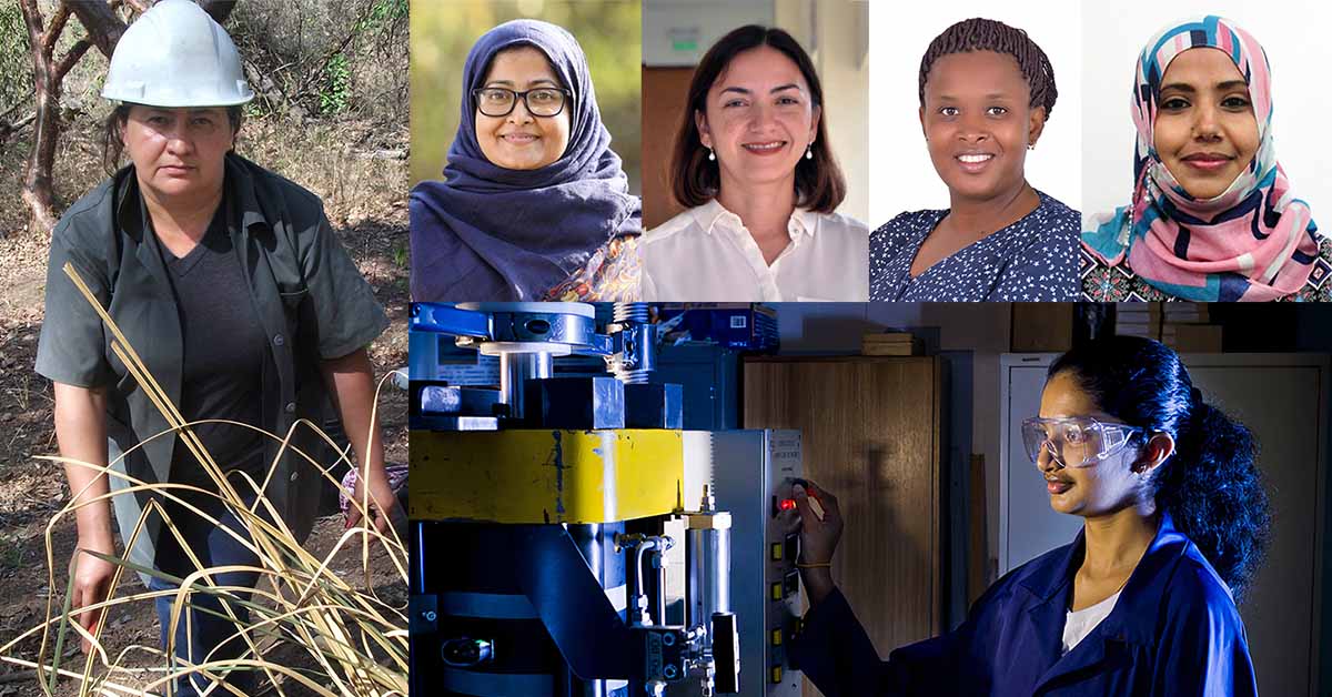 Six women researchers from developing countries awarded the…