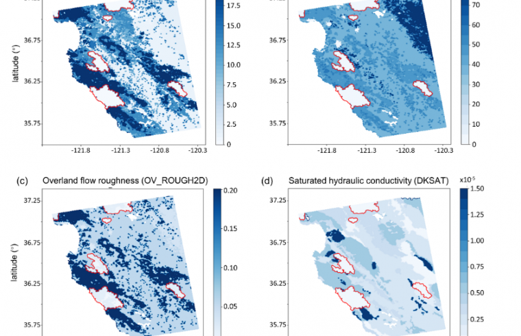 parameter setting in the wrf hydro burn scar simulation