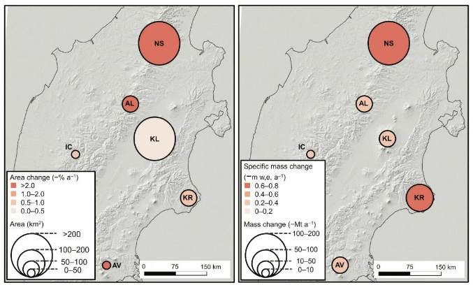 Glacier melting on Kamchatka contributed…