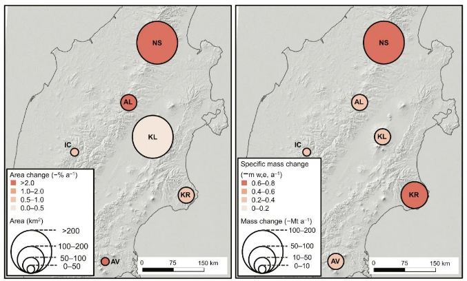 Glacier melting on Kamchatka contributed to sea rise