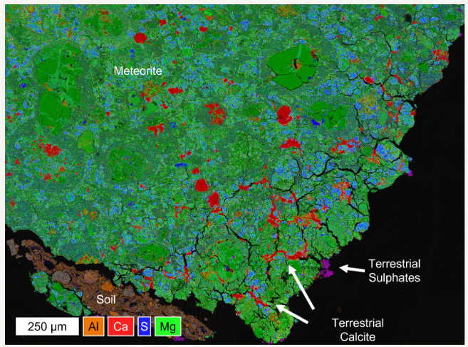 Researchers find earth’s atmosphere adds a quick pinch of salt to meteorites