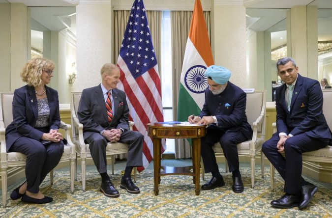 signing ceremony nasa and india