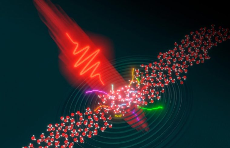 intense lasers shine light electron dynamics liquids