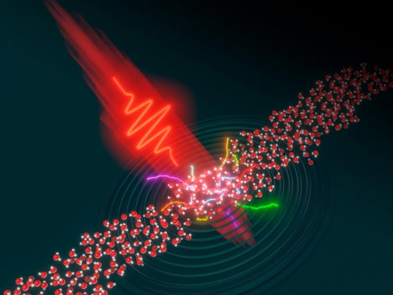 Intense Lasers Shine new Light on the Electron Dynamics of Liquids