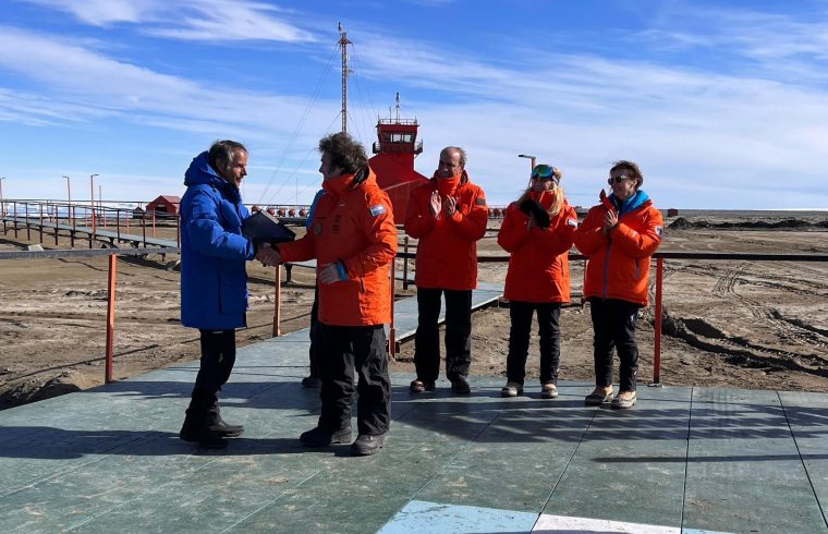 At the Marambio Argentine Antarctic Base Photo K Laffan IAEA