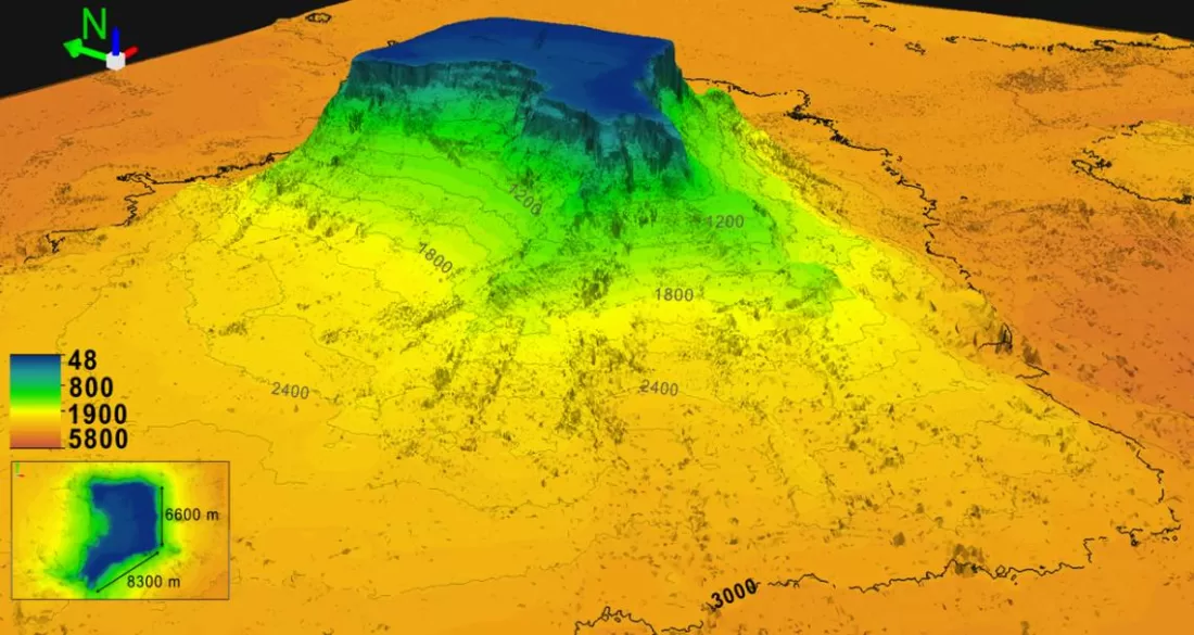 New research reveals Benham Bank as one of the Philippines’ richest deep coral ecosystems 4 Benham Bank 3D visualization Janer Fernando P. Siringan and Cesar L. Villanoy