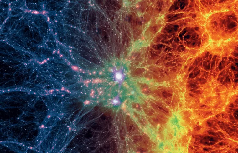 Simulation of the cosmic web