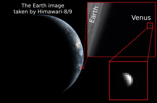 photo with magnified sections of venus