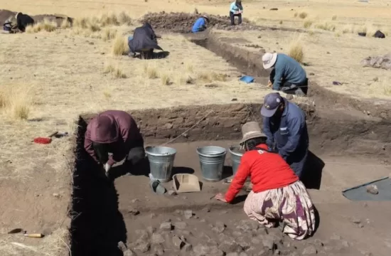 anthropologists on Kaillachuro excavations