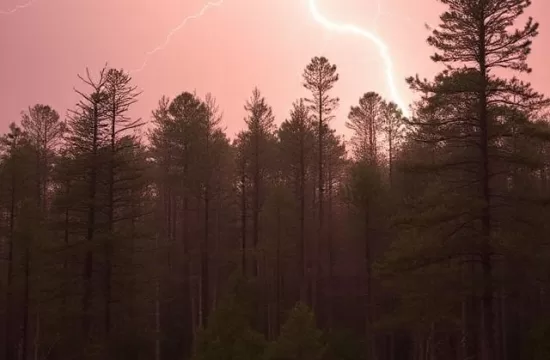 lighting forest