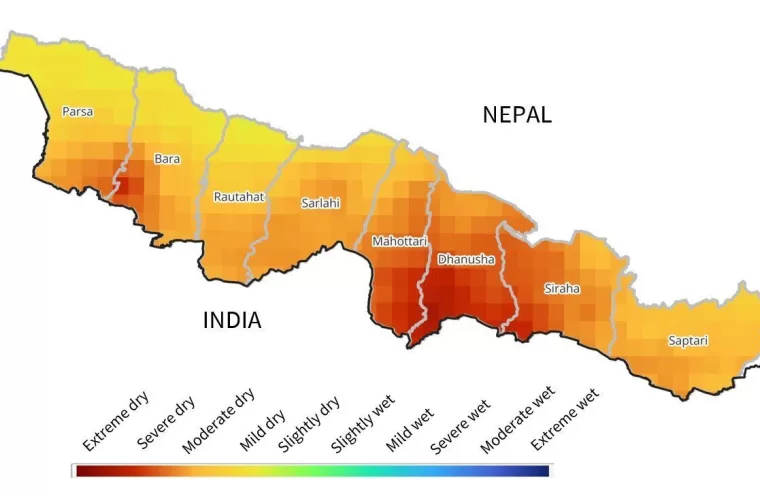 icimod analysis of eht eight district in the madhesh