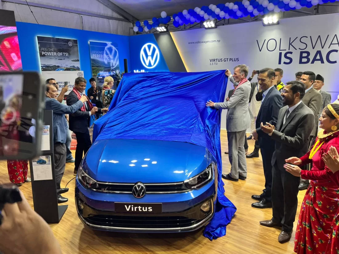 Volkswagen Launches Virtus Sedan and New Taigun SUV in Nepal 2 udo unveil
