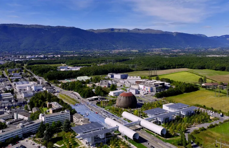 aerial view of cern