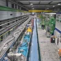 View of the IT String magnet line Image CERN