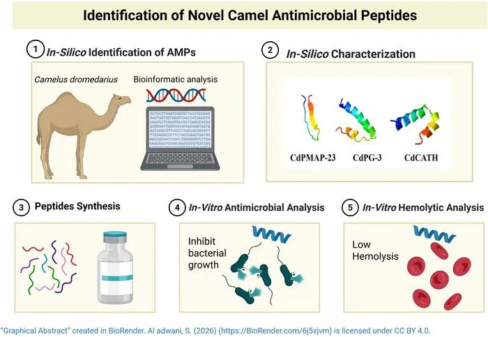 Oman researchers find camel peptides with promise against drug-resistant bacteria 3 identification of novel camel antimicrobiail peptides