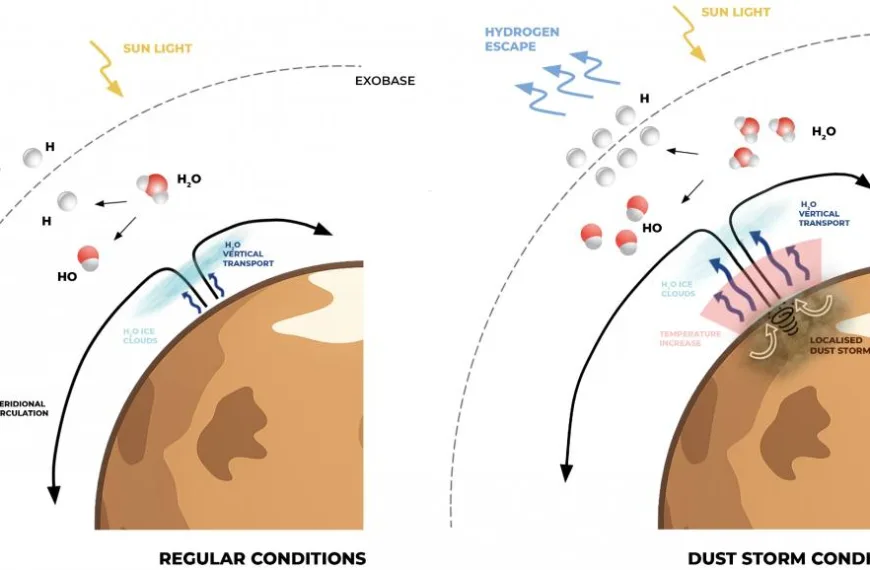 Blog 7 Localized Martian dust storm linked to water loss, study finds
